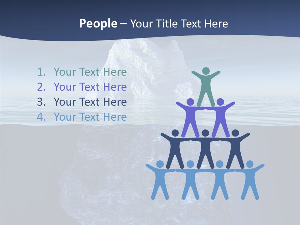 Polar Mountain Reflection PowerPoint Template