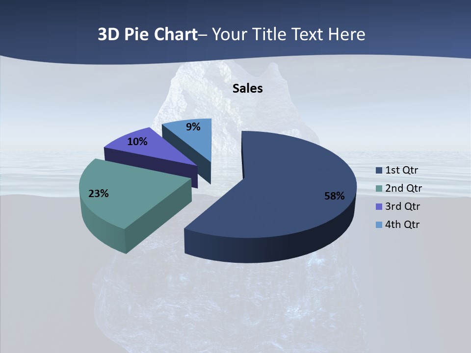 Polar Mountain Reflection PowerPoint Template