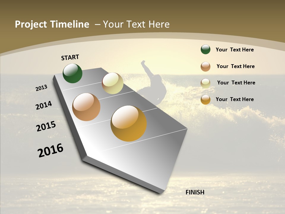 Summer Active White PowerPoint Template