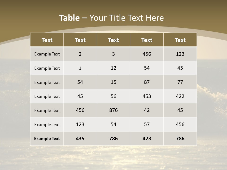 Summer Active White PowerPoint Template