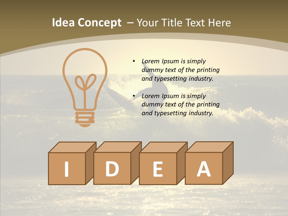 Summer Active White PowerPoint Template