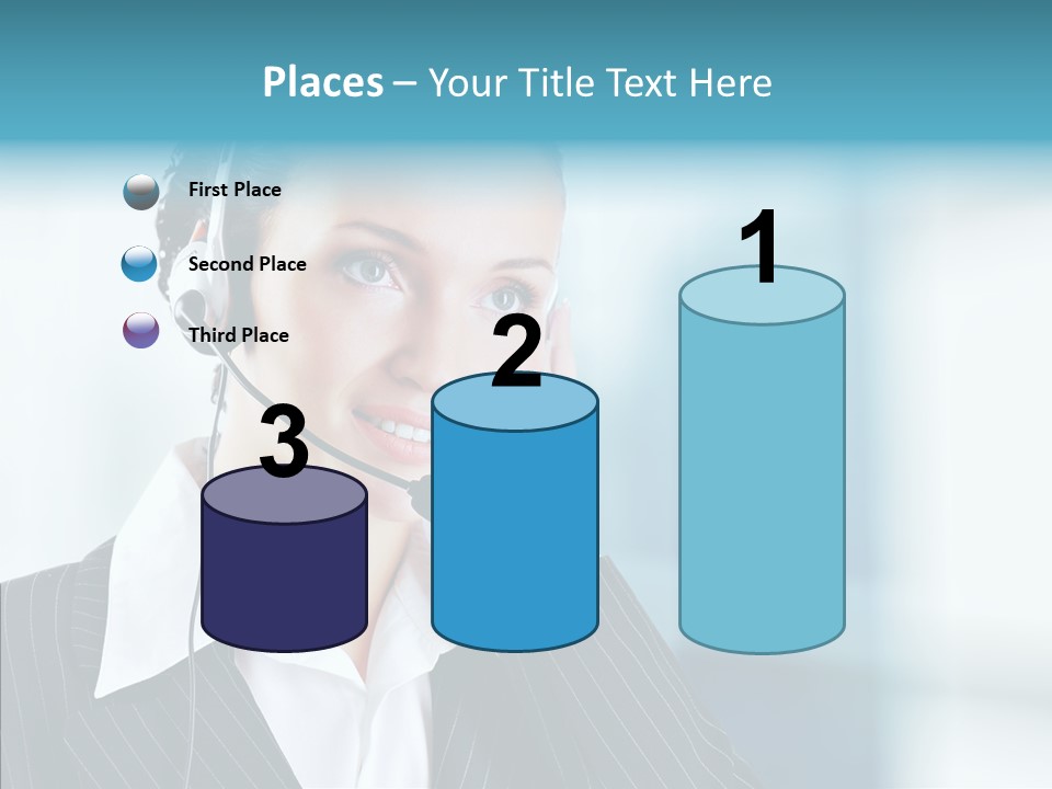 Headset Helpdesk Suit PowerPoint Template