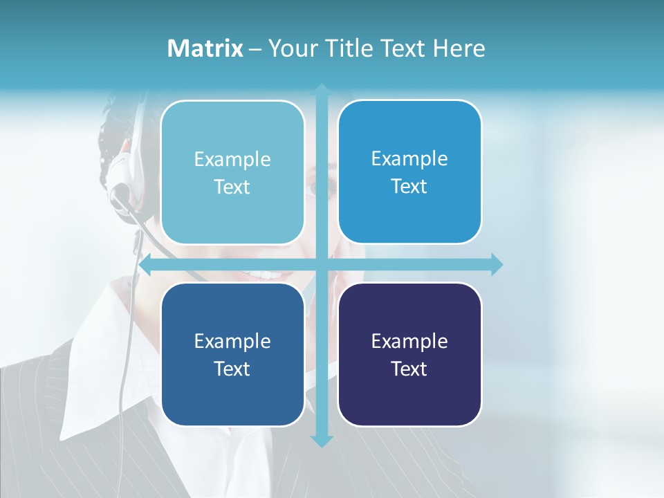 Headset Helpdesk Suit PowerPoint Template