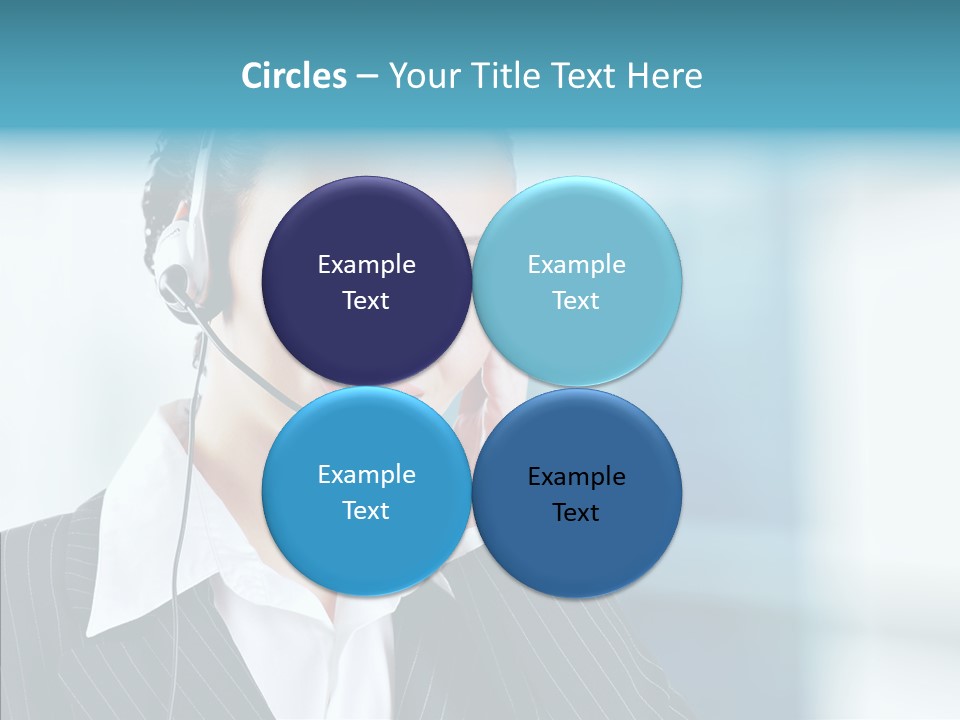 Headset Helpdesk Suit PowerPoint Template