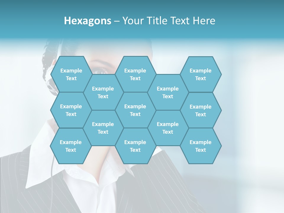 Headset Helpdesk Suit PowerPoint Template