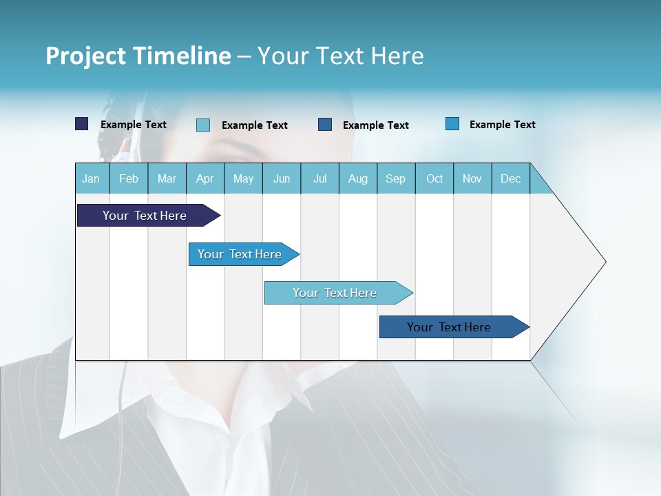 Headset Helpdesk Suit PowerPoint Template