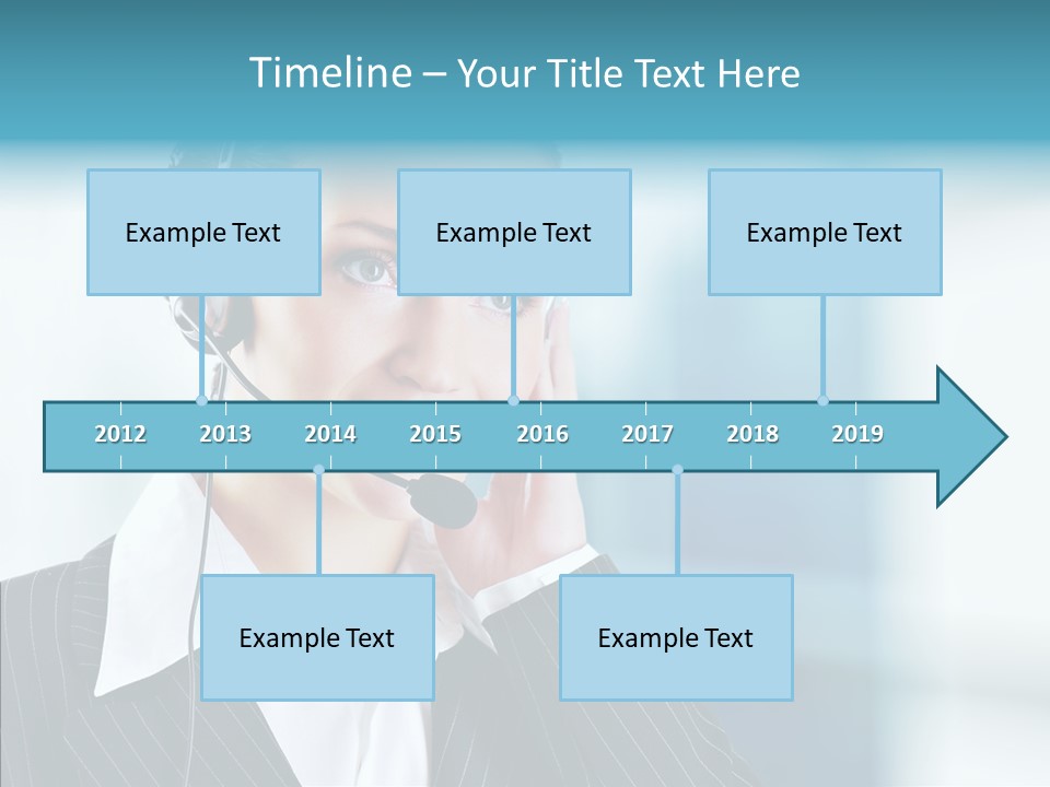 Headset Helpdesk Suit PowerPoint Template