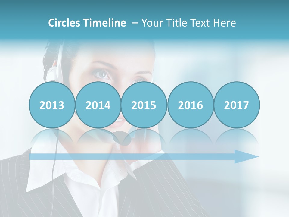 Headset Helpdesk Suit PowerPoint Template