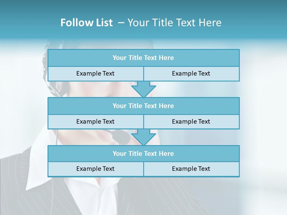 Headset Helpdesk Suit PowerPoint Template