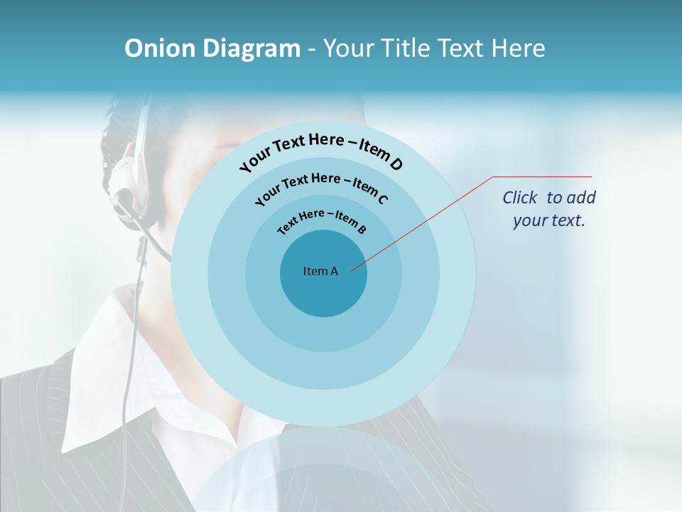Headset Helpdesk Suit PowerPoint Template