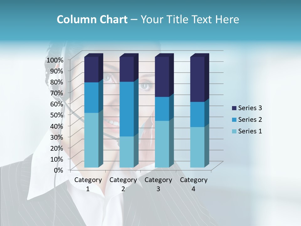 Headset Helpdesk Suit PowerPoint Template