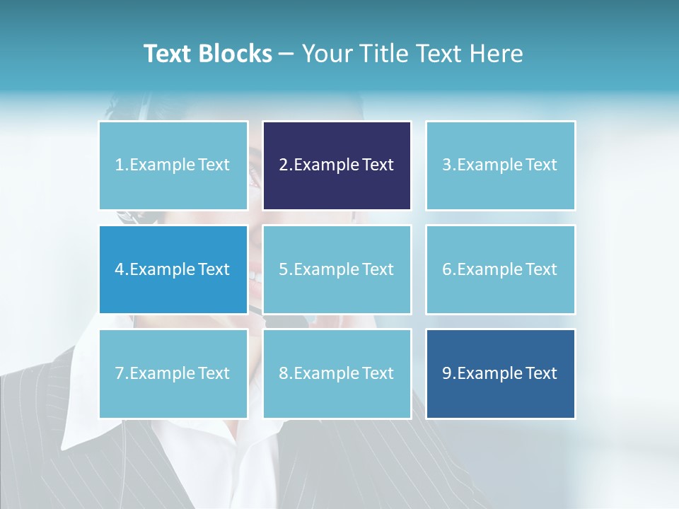 Headset Helpdesk Suit PowerPoint Template