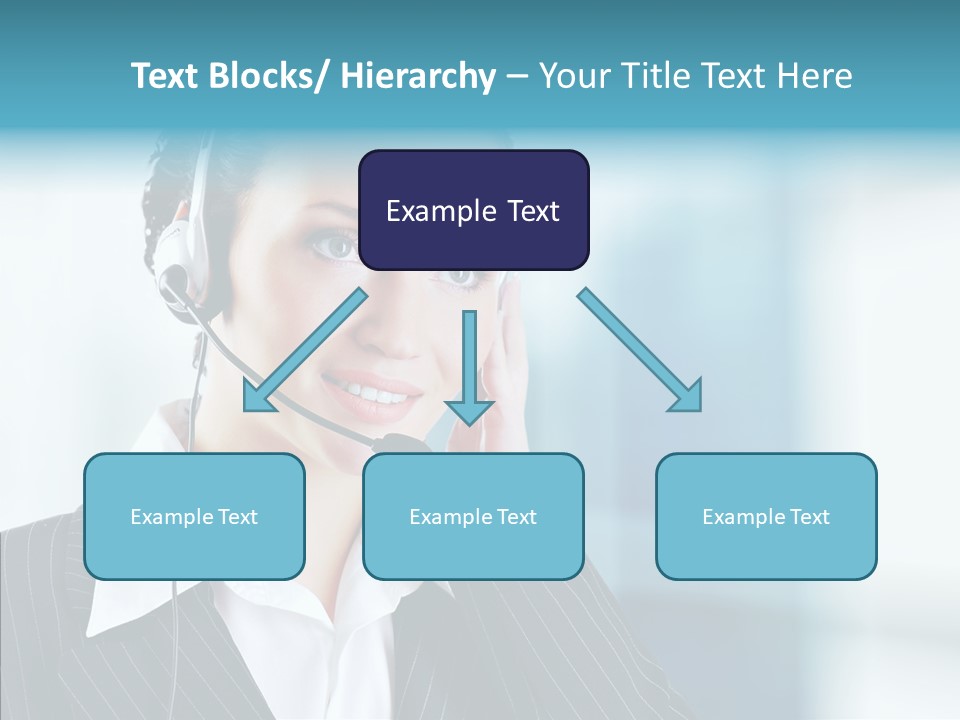 Headset Helpdesk Suit PowerPoint Template