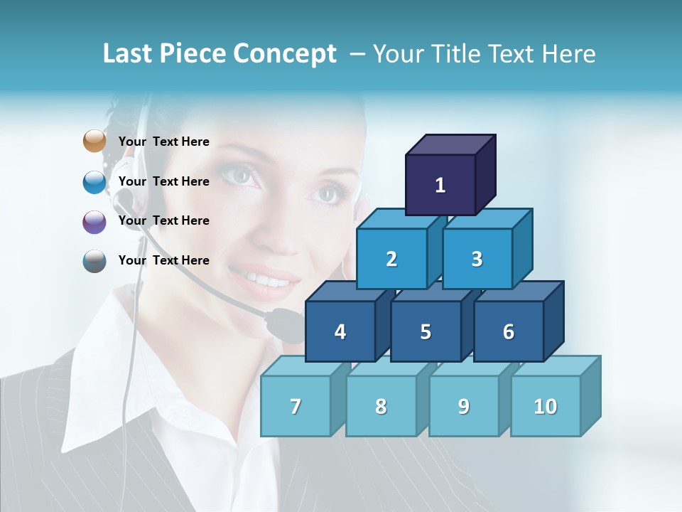 Headset Helpdesk Suit PowerPoint Template