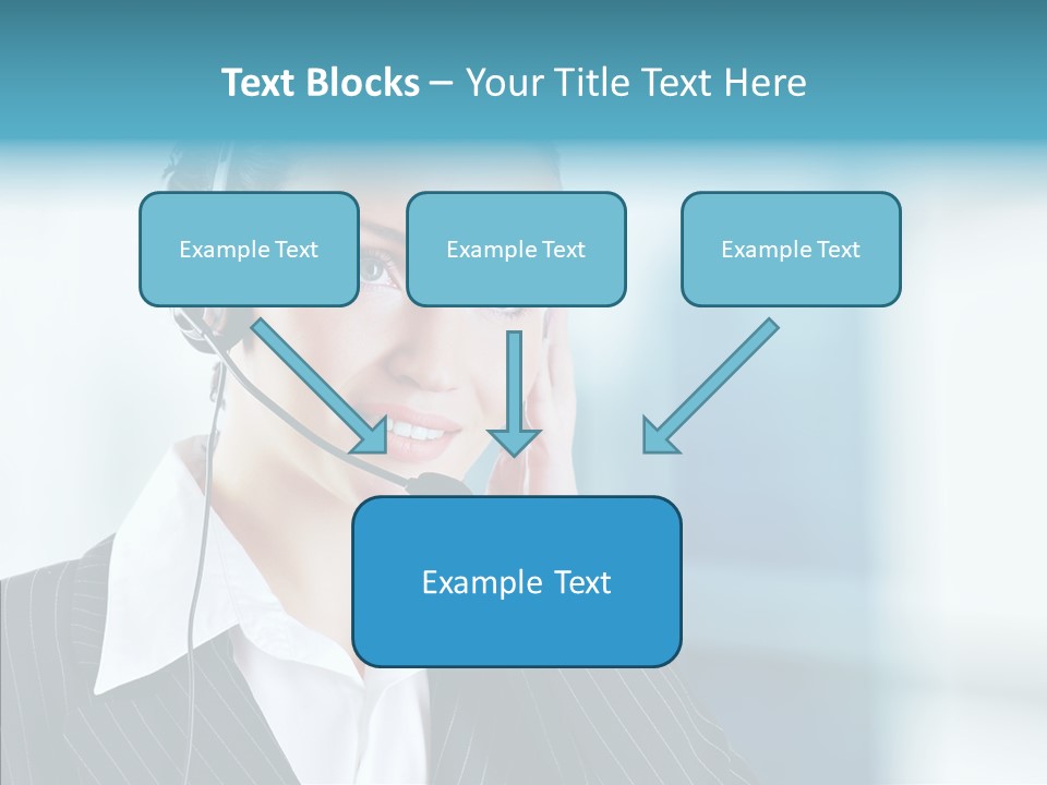 Headset Helpdesk Suit PowerPoint Template