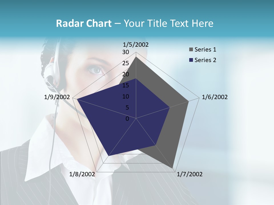 Headset Helpdesk Suit PowerPoint Template