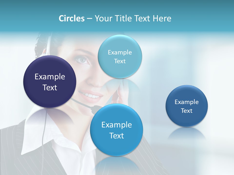 Headset Helpdesk Suit PowerPoint Template