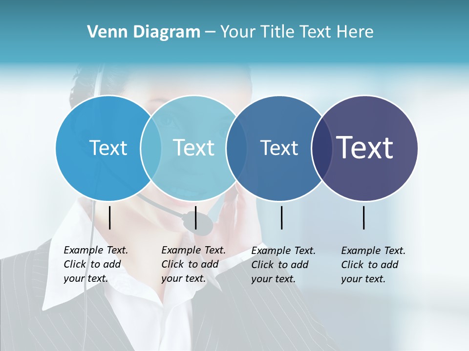 Headset Helpdesk Suit PowerPoint Template
