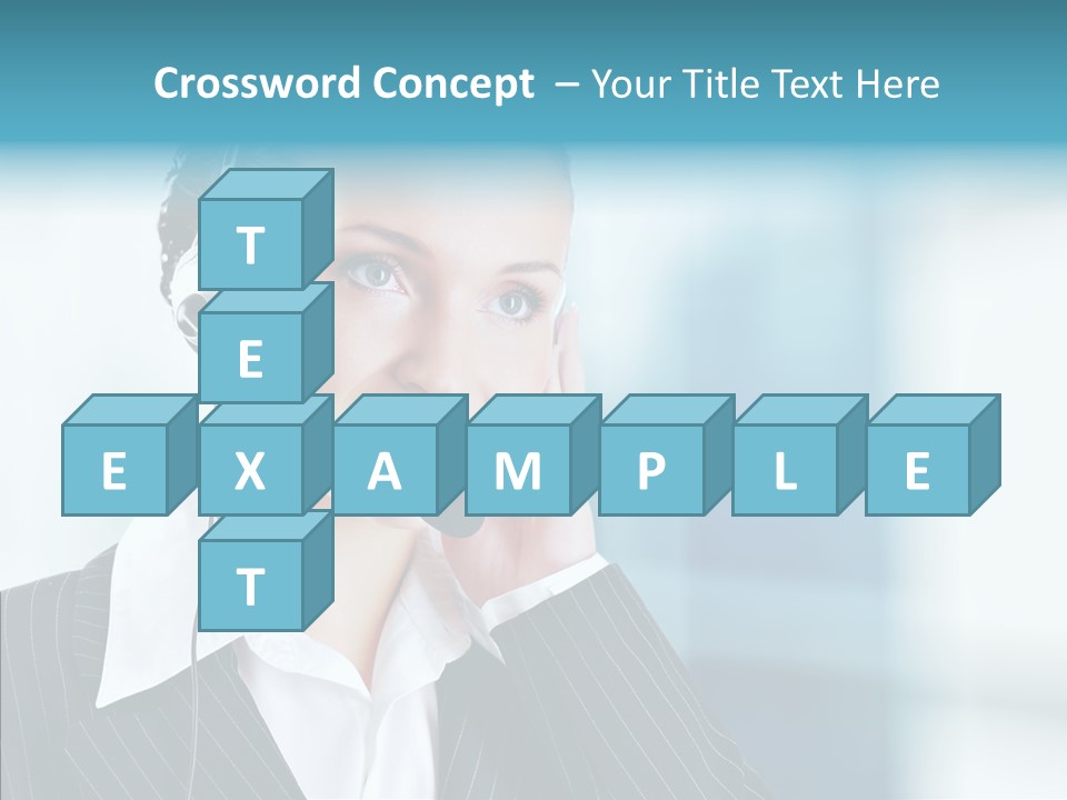 Headset Helpdesk Suit PowerPoint Template