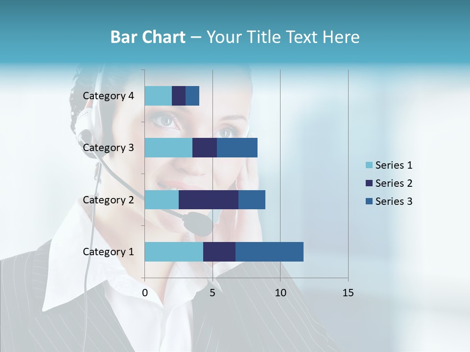 Headset Helpdesk Suit PowerPoint Template