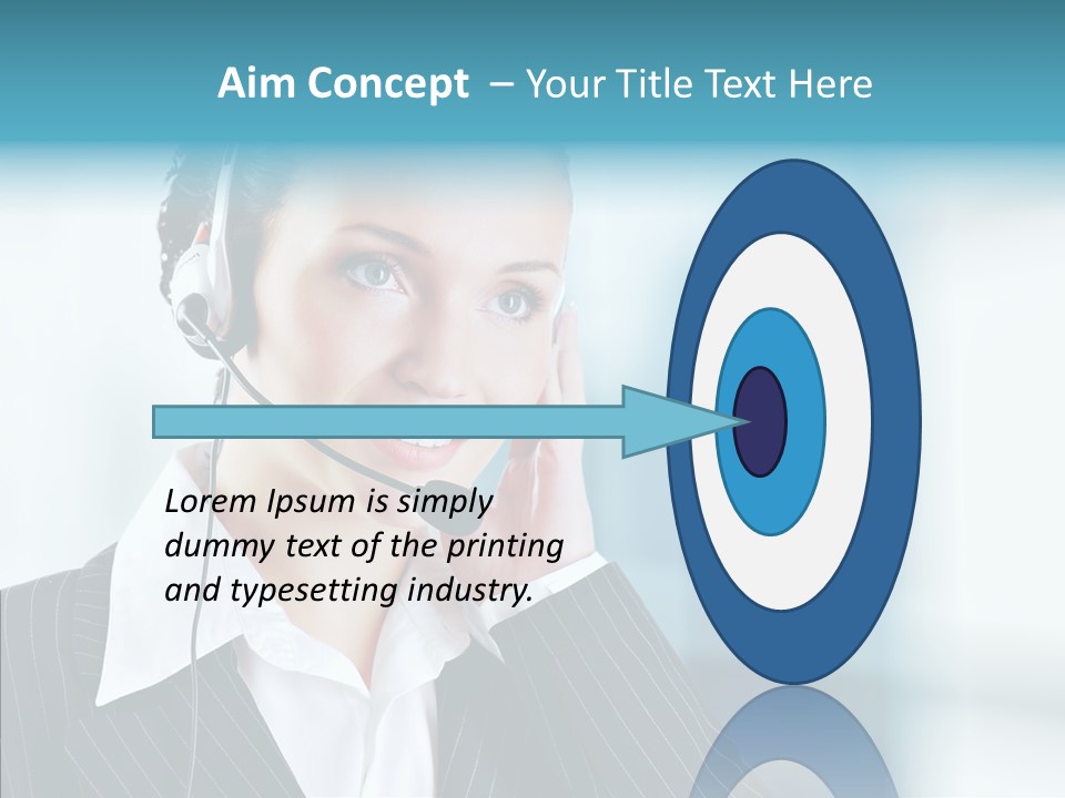 Headset Helpdesk Suit PowerPoint Template