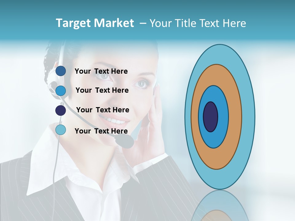 Headset Helpdesk Suit PowerPoint Template