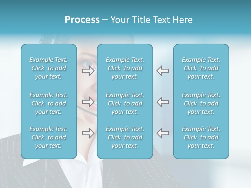 Headset Helpdesk Suit PowerPoint Template