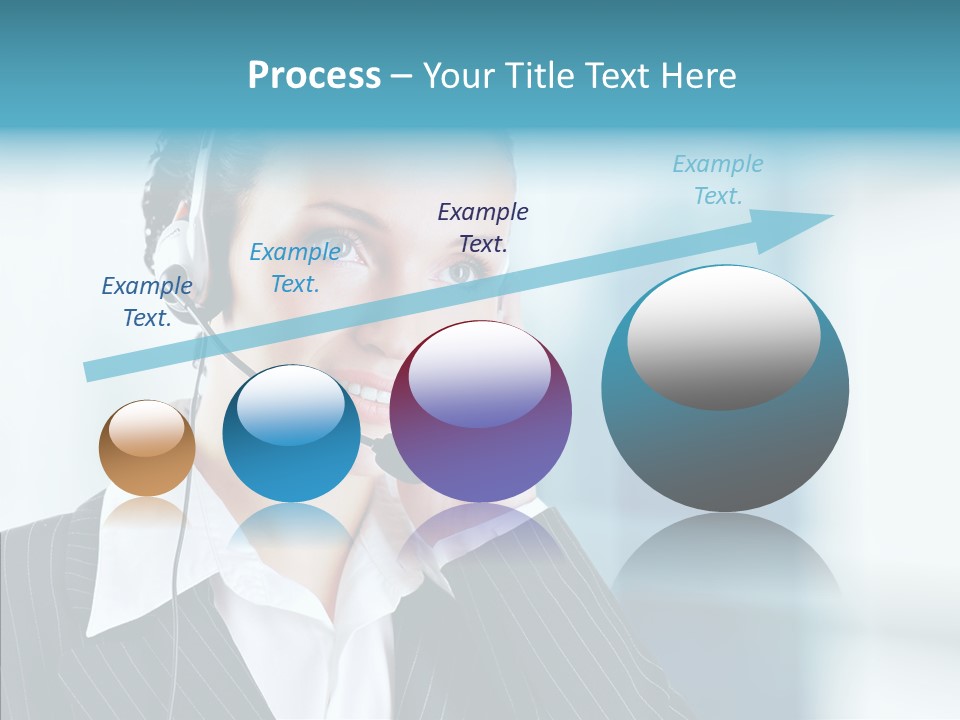 Headset Helpdesk Suit PowerPoint Template