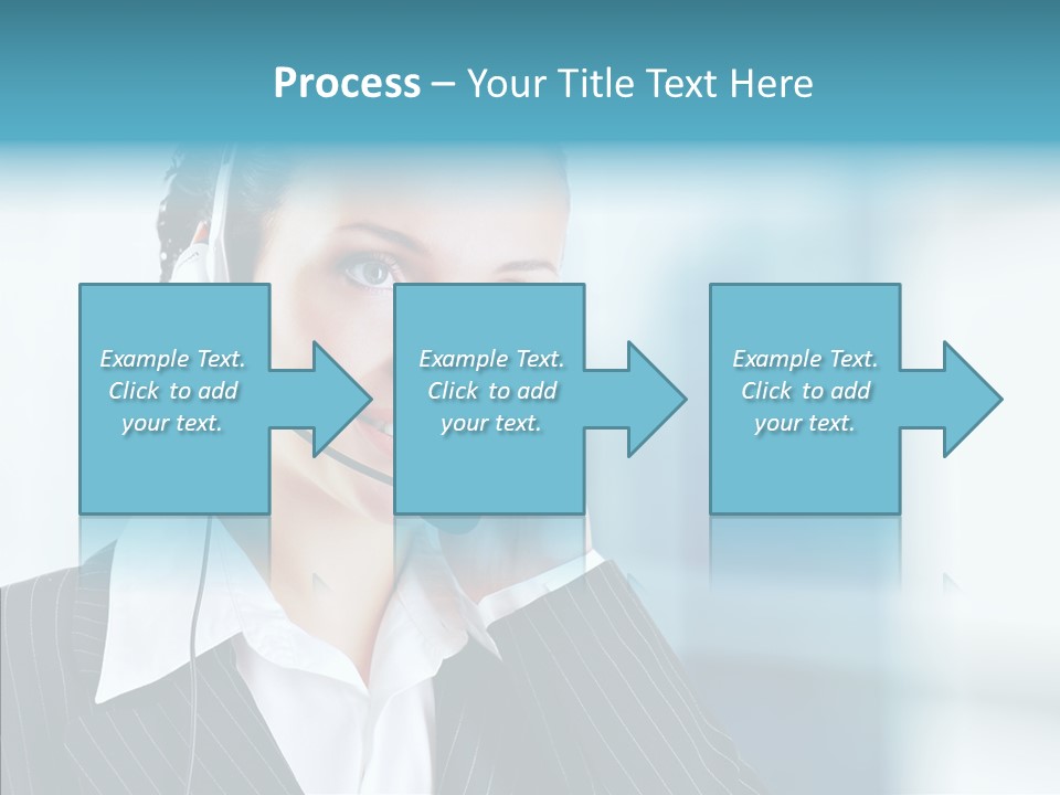 Headset Helpdesk Suit PowerPoint Template
