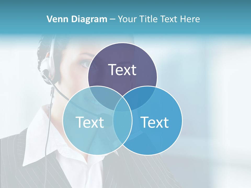 Headset Helpdesk Suit PowerPoint Template