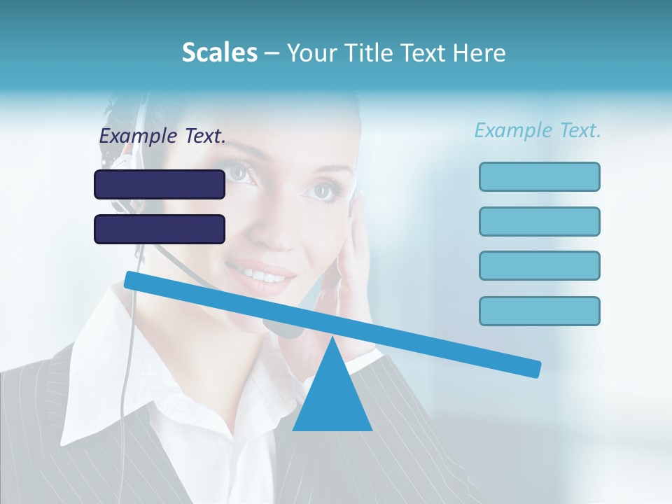 Headset Helpdesk Suit PowerPoint Template