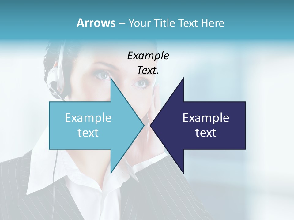 Headset Helpdesk Suit PowerPoint Template