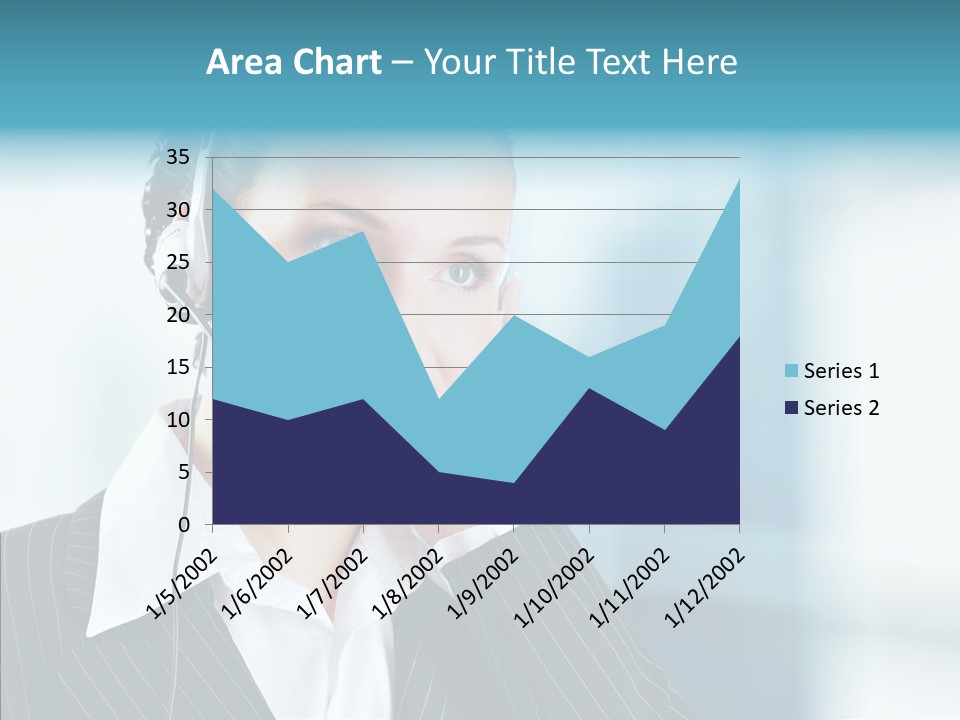 Headset Helpdesk Suit PowerPoint Template