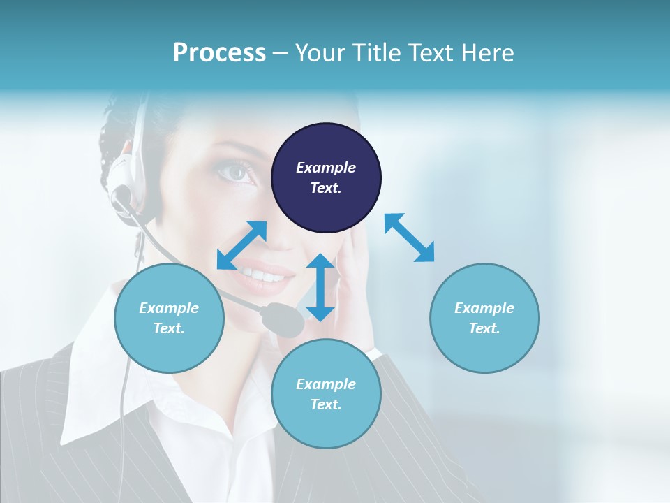 Headset Helpdesk Suit PowerPoint Template