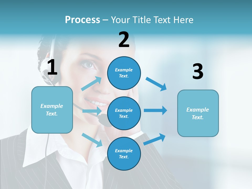 Headset Helpdesk Suit PowerPoint Template