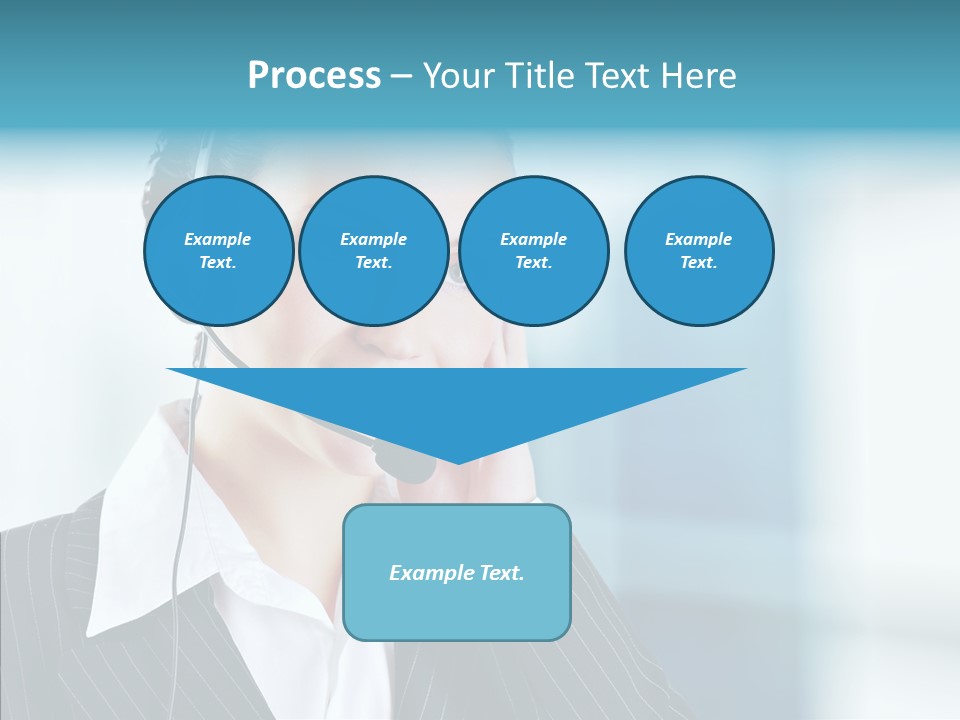 Headset Helpdesk Suit PowerPoint Template
