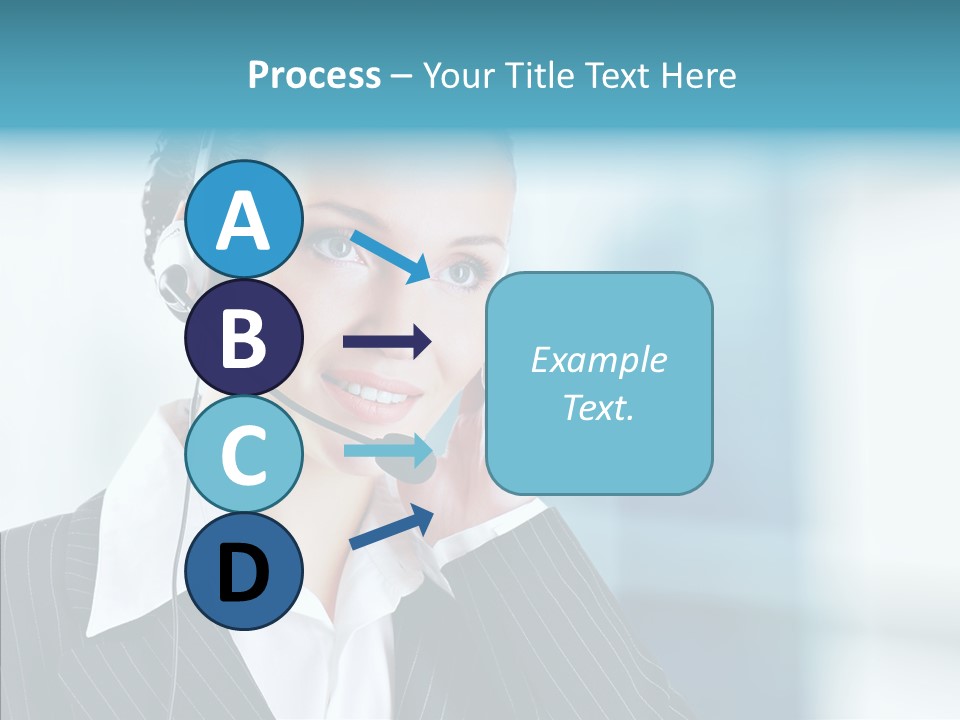 Headset Helpdesk Suit PowerPoint Template