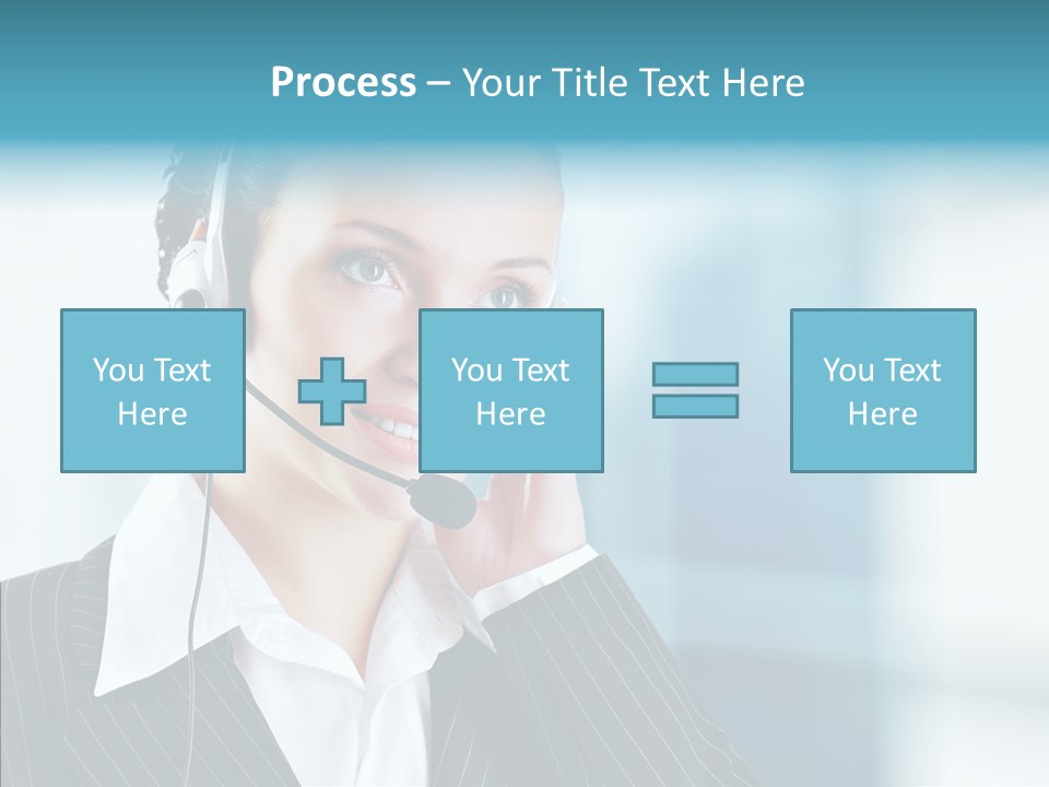 Headset Helpdesk Suit PowerPoint Template