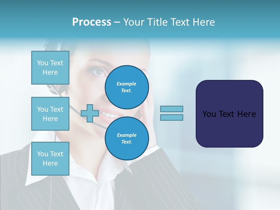Headset Helpdesk Suit PowerPoint Template