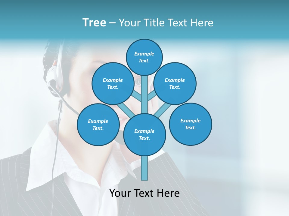 Headset Helpdesk Suit PowerPoint Template
