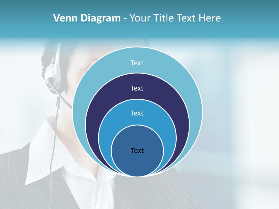 Headset Helpdesk Suit PowerPoint Template