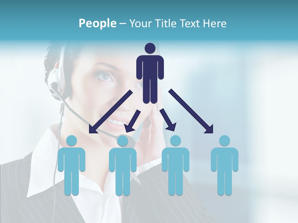 Headset Helpdesk Suit PowerPoint Template