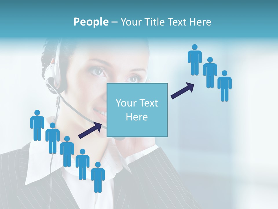 Headset Helpdesk Suit PowerPoint Template