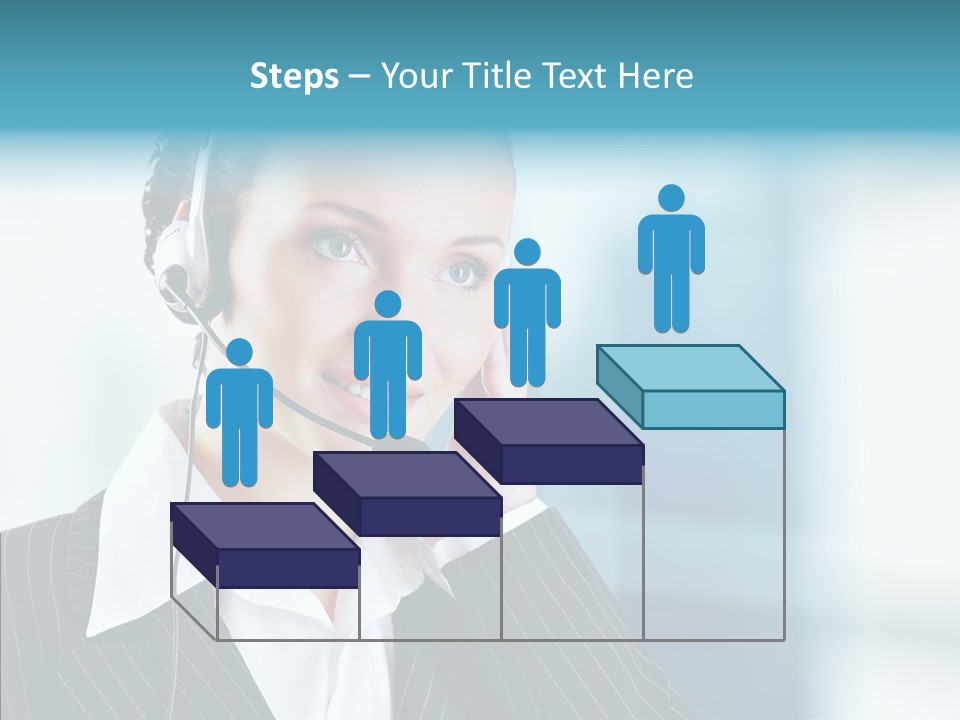 Headset Helpdesk Suit PowerPoint Template