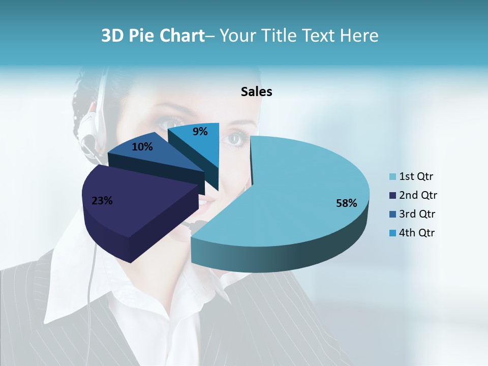 Headset Helpdesk Suit PowerPoint Template