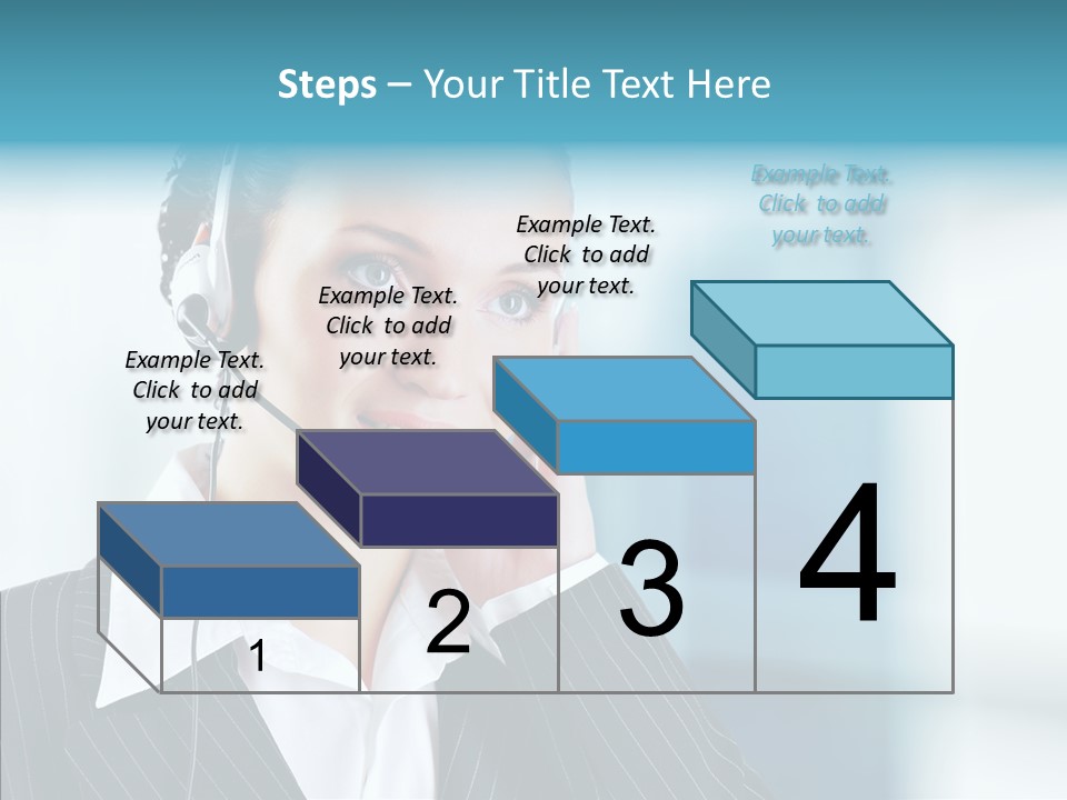 Headset Helpdesk Suit PowerPoint Template