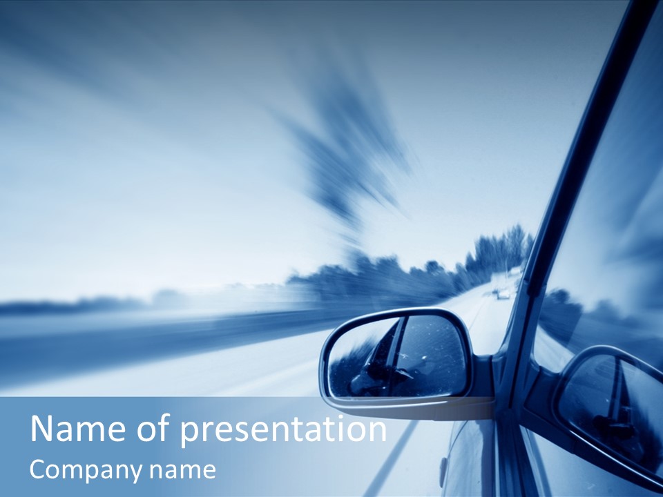 Outdoors Velocity Mirror PowerPoint Template