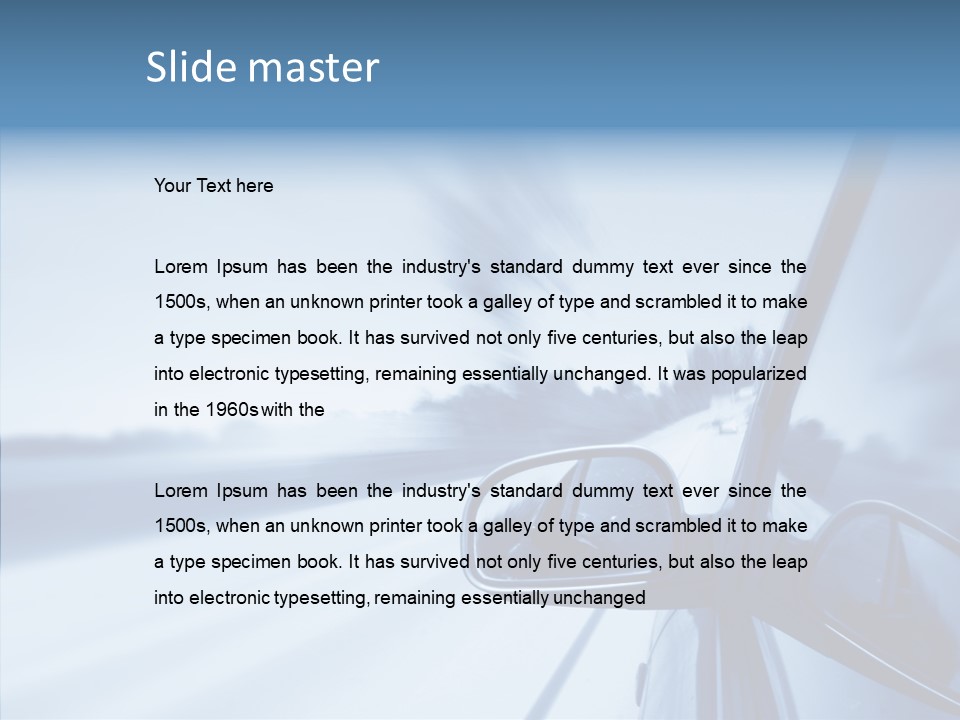 Outdoors Velocity Mirror PowerPoint Template
