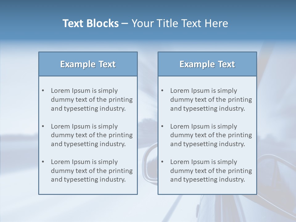 Outdoors Velocity Mirror PowerPoint Template