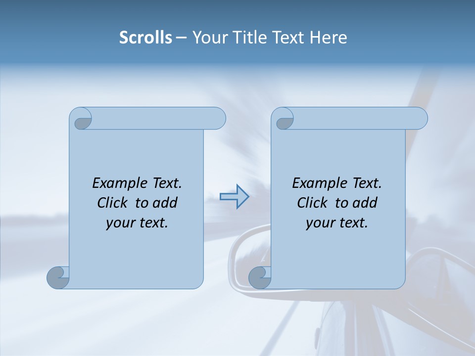 Outdoors Velocity Mirror PowerPoint Template